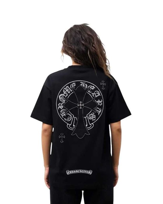 Футболка Chrome Hearts T-Shirt White \ Black модель CH121
