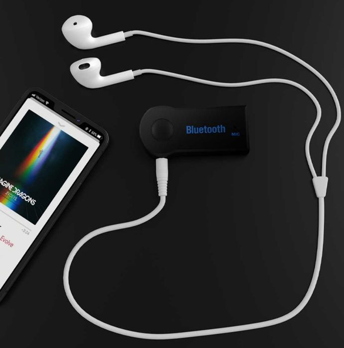 ODBIORNIK ADAPTER transmisja dźwięku mikrofon BLUETOOTH aux minijack