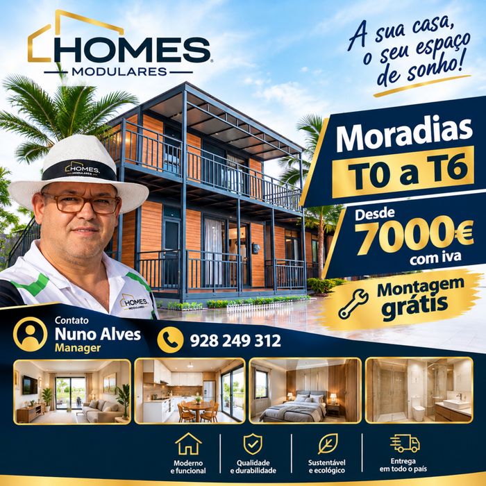 Moradias modulares T0 a T6