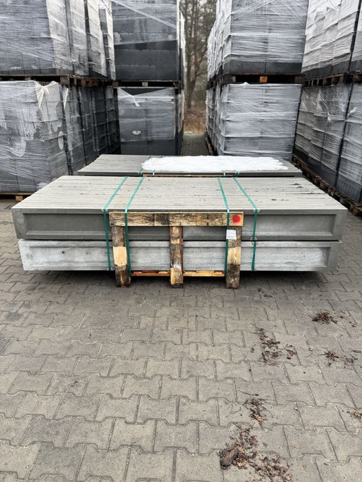 MOCNA wibroprasowana podmurówka do ogrodzeń panelowych 250x25x5