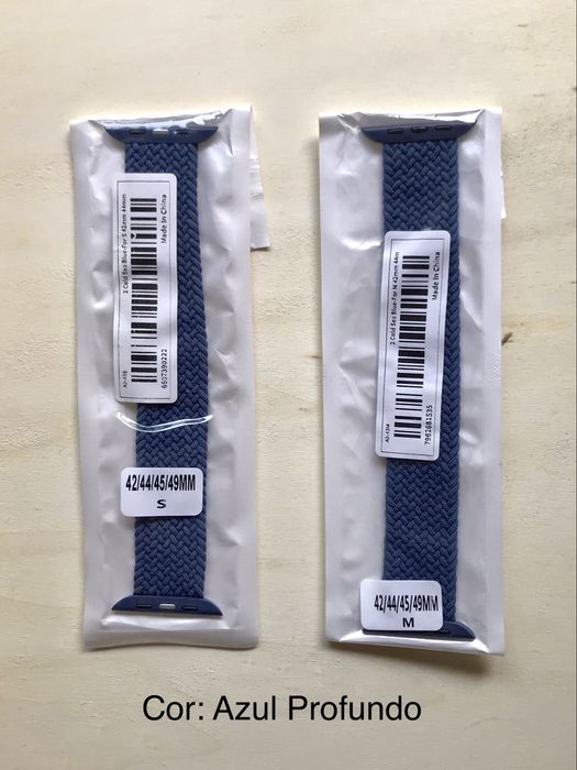 Braceletes Solo Entrançadas Apple Watch 42/44/45/49mm