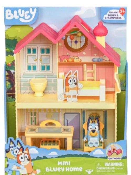 3 Zestawy Blue bluey dom rodzinny domek bingo puzzle 100 pokój zabaw