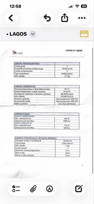 Kabina lakiernicza stolarska