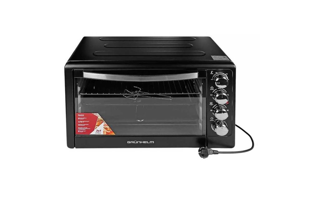 Печь электрическая,піч,духовка - GN50ARC (черный) 50л,2200 Вт GRUNHELM