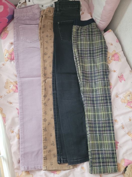 Kurtka jesienna, bluza, 4 pary spodni