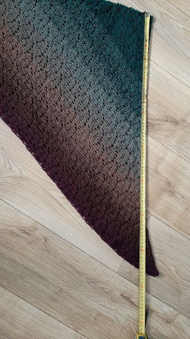 Chusta HandMade szydekło ombre