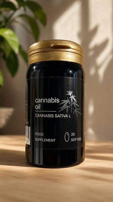 Nowy olej konopny Cannabis Oil – 20 kapsułek – ważny do 02.2028