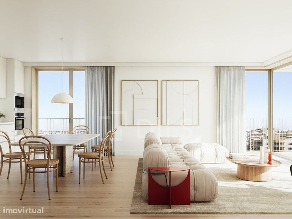 Apartamento T3 com varanda no novo empreendimento no campo Grande