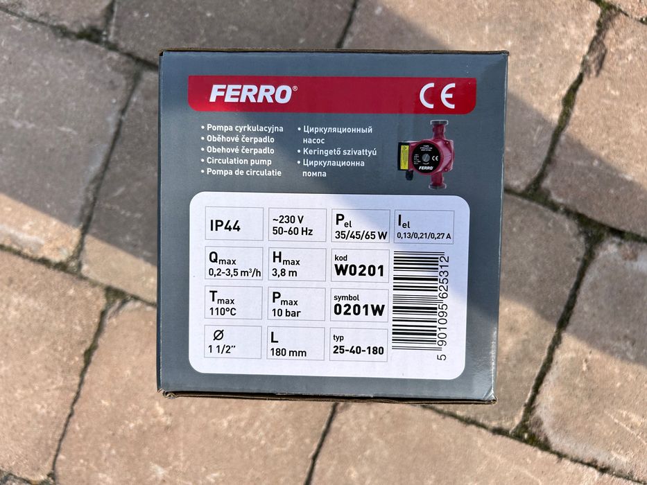 Pompa cyrkulacyjna wody pitnej Ferro  W0201