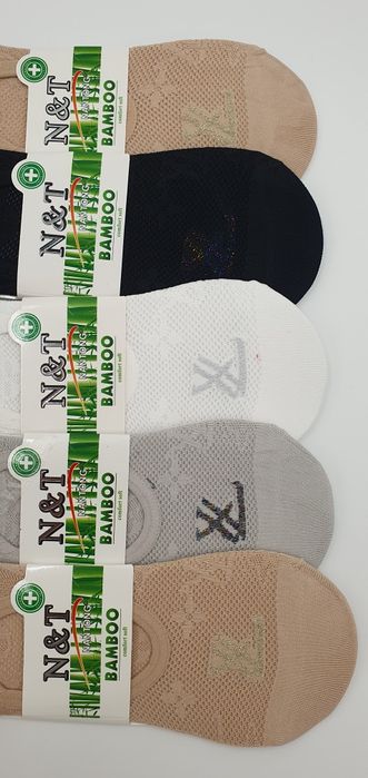 Skarpetki damskie stopki stópki baletki bambusowe bambus mix kolorów