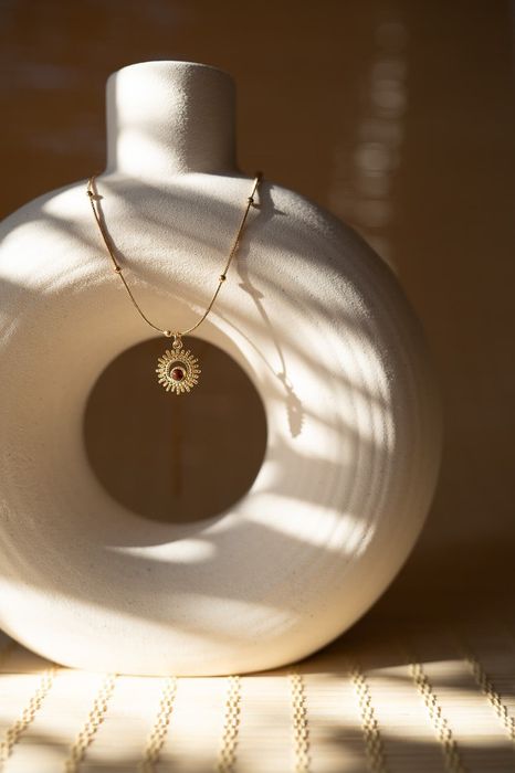 Złoty łańcuszek Opal Sun