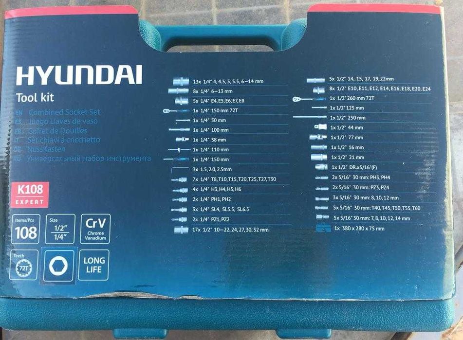 Mala de ferramentas Hyundai K108