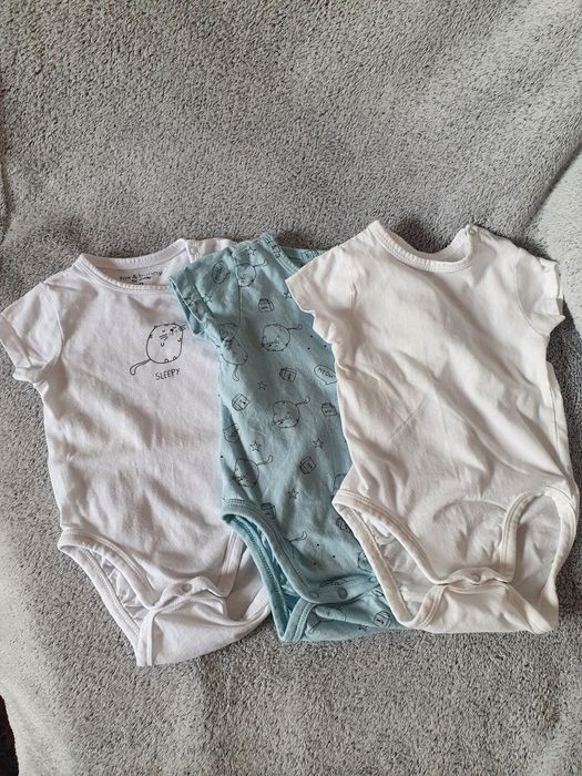 3 szt. body z kotkami Sinsay, rozm.68