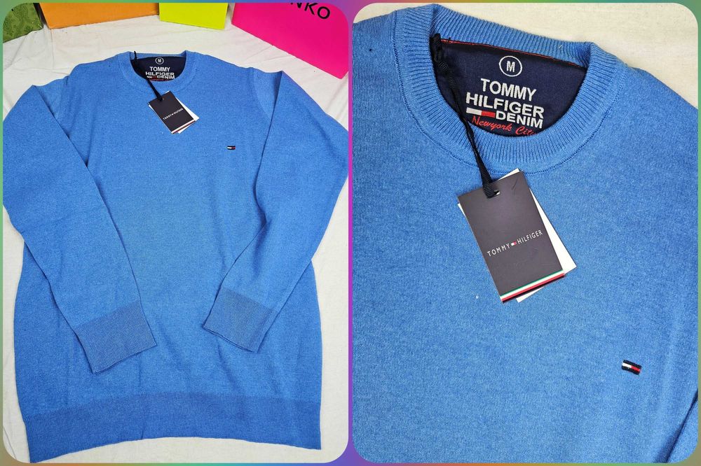 Sweterki męskie Tommy Hilfiger Ralph Lauren nowość Lacoste bawełna hit