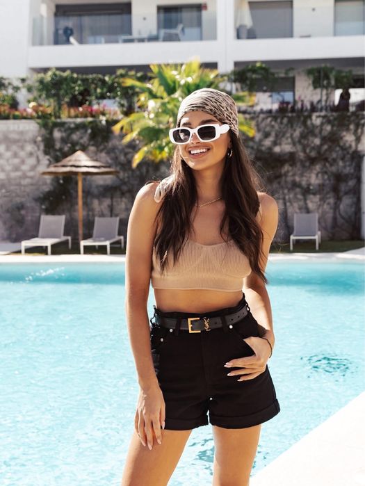 Szorty czarne Madame Sue rozmiar XS