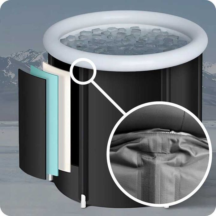 Wanna do morsowania składana beczka balia lód 360l termometr