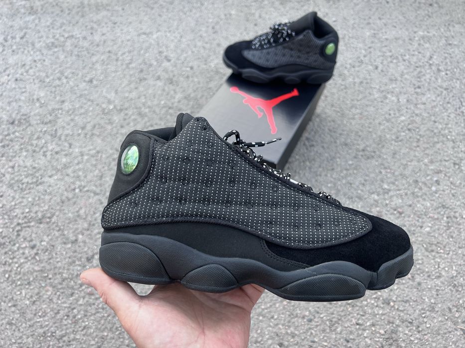 Кросівки Jordan 13 Retrp Black Cat чорні, черные