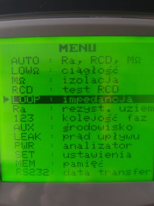 Miernik tester instalacji elektrycznej