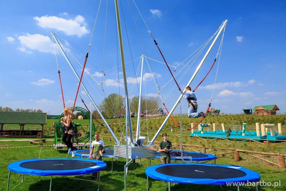 Eurobungee wipeout byk rodeo dmuchańce zamki dmuchane piana party wata