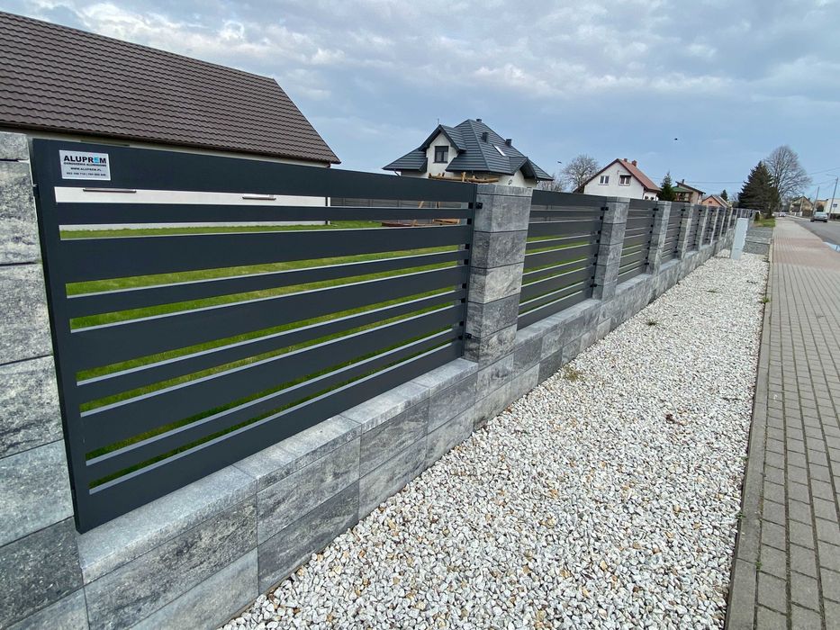 Ogrodzenia aluminiowe - Bramy, przęsła, furtki, balustrady