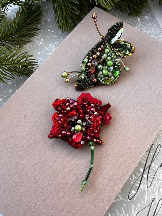 Брошка ручної роботи, патріотична брошка ручної роботи