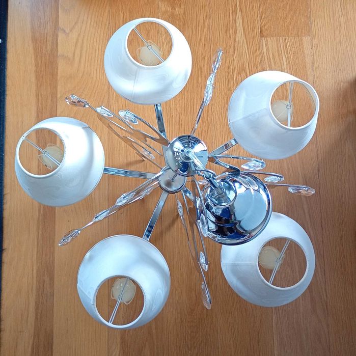 Elegante candeeiro de teto (5 lâmpadas) - Excelente estado