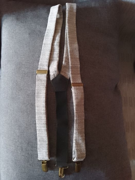 Підтяжки до 2 метрів унісекс . Текстиль + еластан сірого кольору