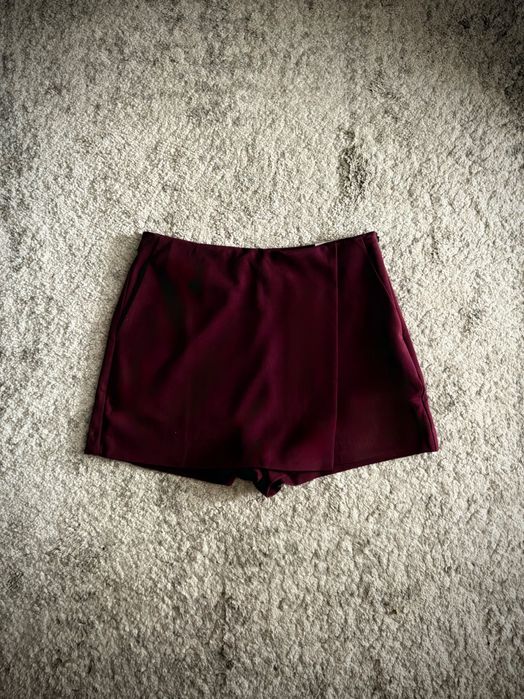 Spódnico-spodenki Reserved burgundowe bordowe basic oldmoney wiskoza