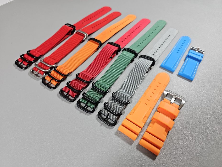 NATO ремінець 22 мм, Zulu, силіконовий ремінець 24 мм