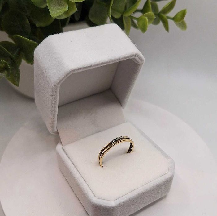 Złoty pierścionek 1,17g SPOKO LOMBARD BEŁCHATÓW skup złota