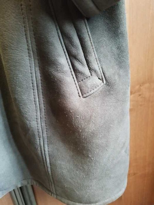 Kożuch męski z naturalnej skóry m.flues
