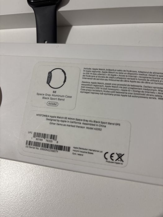 Apple watch SE space gray 44mm
