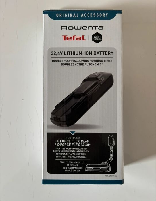 Bateria aspirador rowenta x force flex 15.60/14.60
