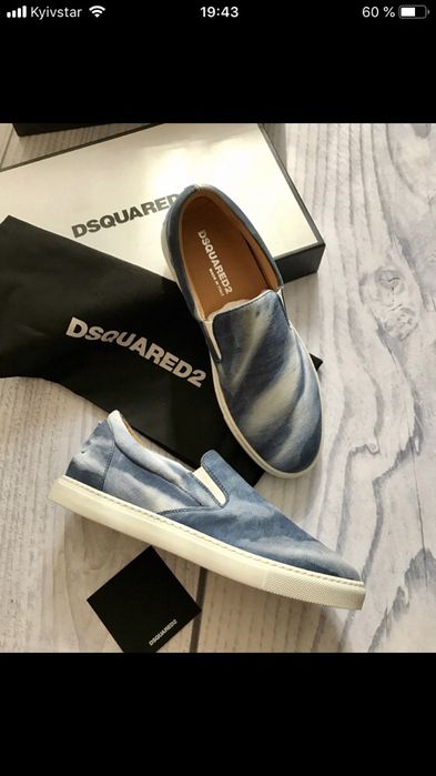 Продам Слипоны Dsquared оригинал,размер 39(richmond,ice berg,gucci)