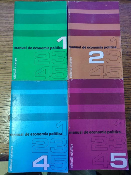 Manual de economia política - nº 1,2,4,5.° - Editorial Estampa (1972)