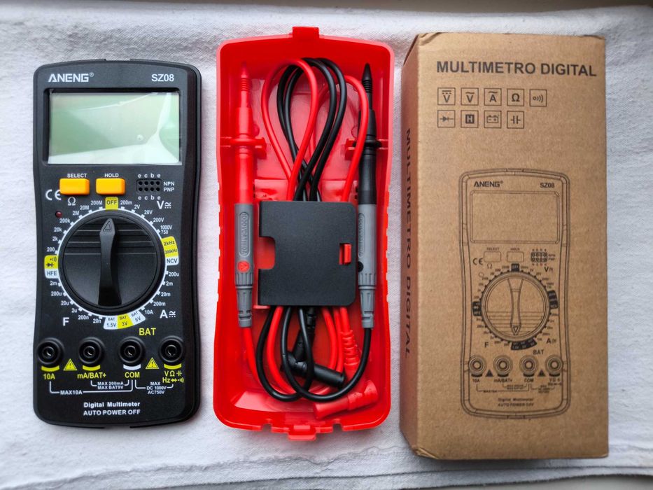 портативний високоточний цифровий мультиметр Aneng SZ08 функція hFE