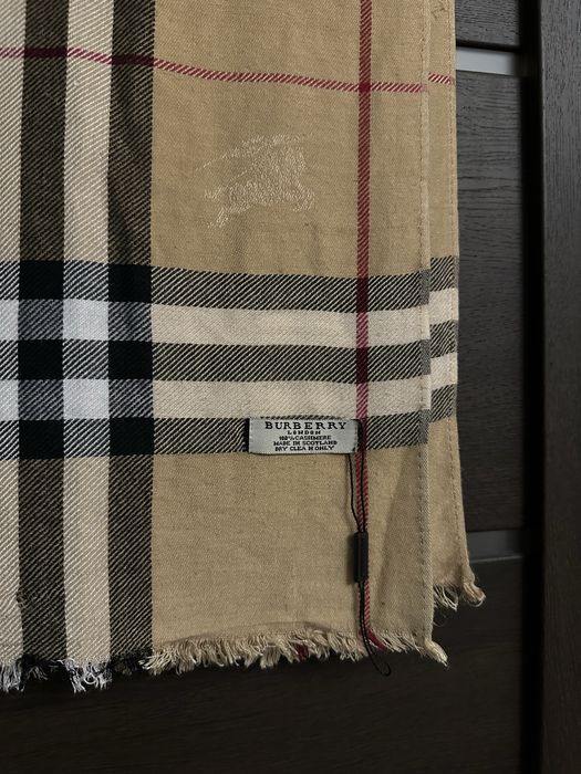 шарф Burberry 100% кашемір