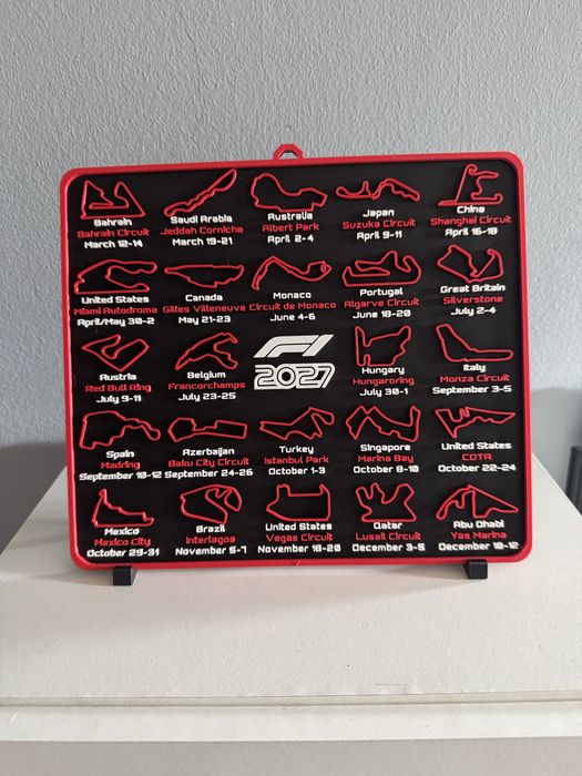 Calendario F1 2027
