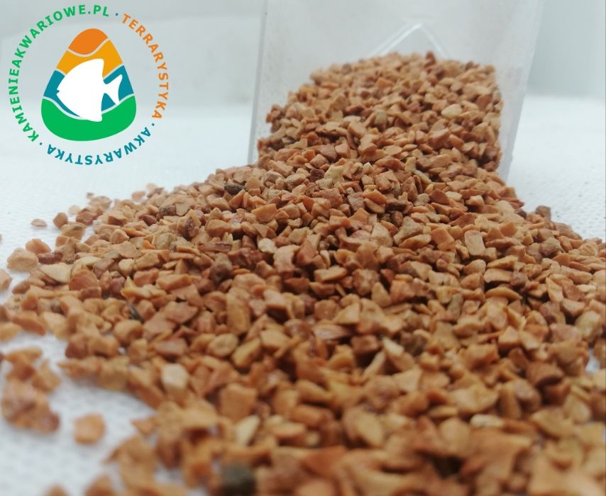 Pomarańczowy żwirek 1-3 mm do akwarium