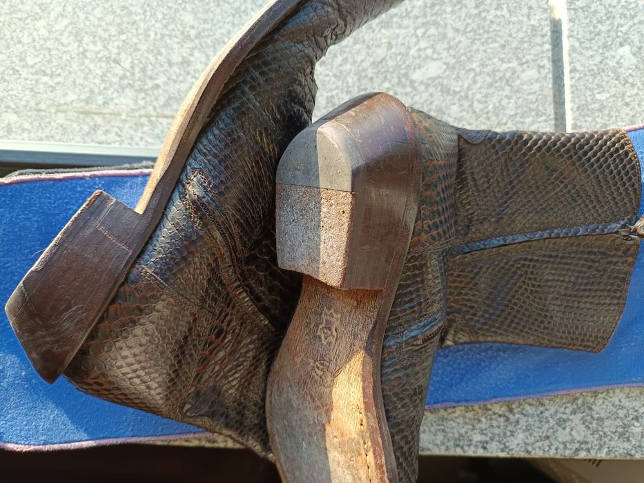 BOTIN crocodilo couro interior/sola, semi-novo