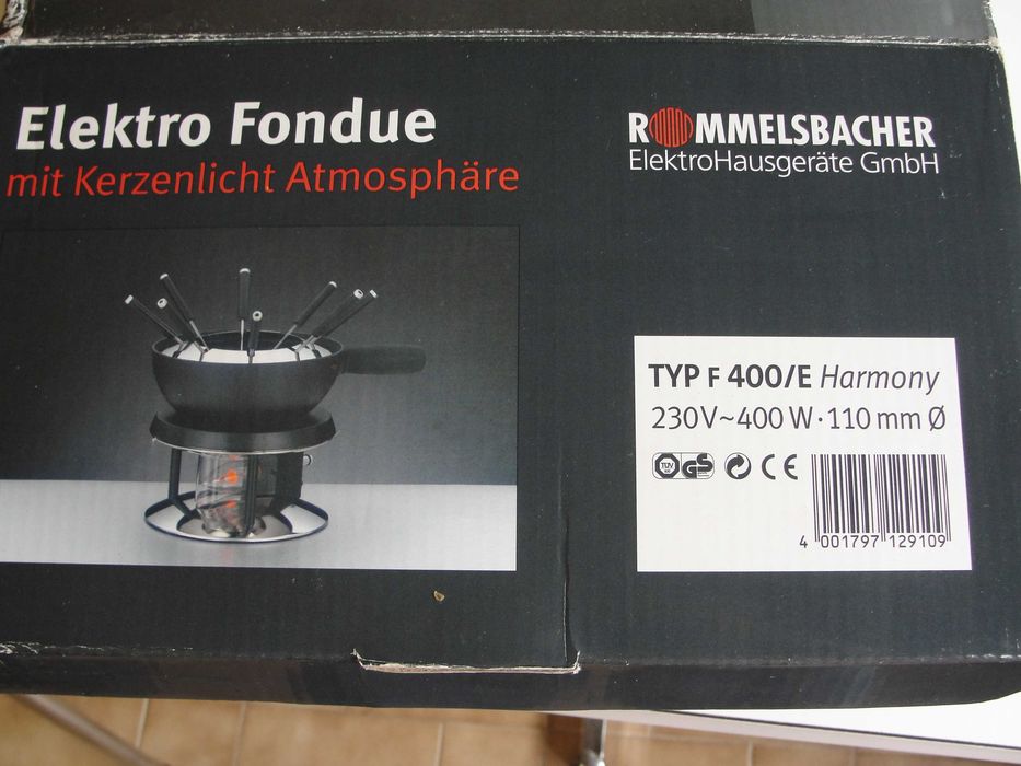 Harmonia Electro Fondue com atmosfera à luz de velas