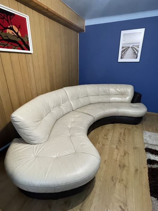 Piekna sofa- SKÓRA NATURALNA ~3m