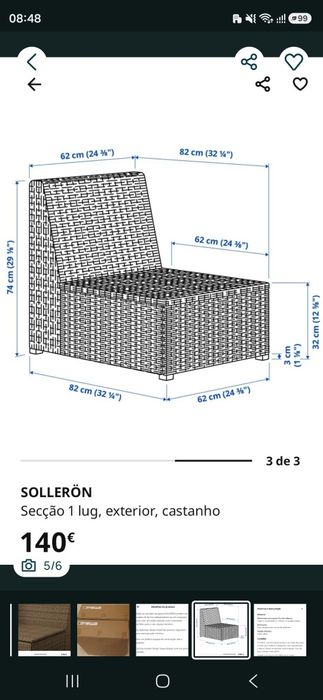 Conjunto de exterior IKEA NOVO