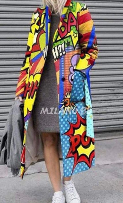 Unikatowy płaszcz oversize