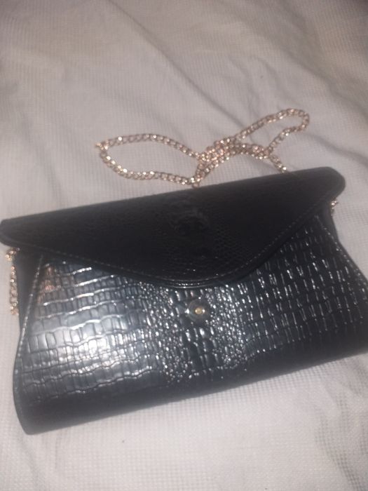 Сумка клатч крокодил кожзам