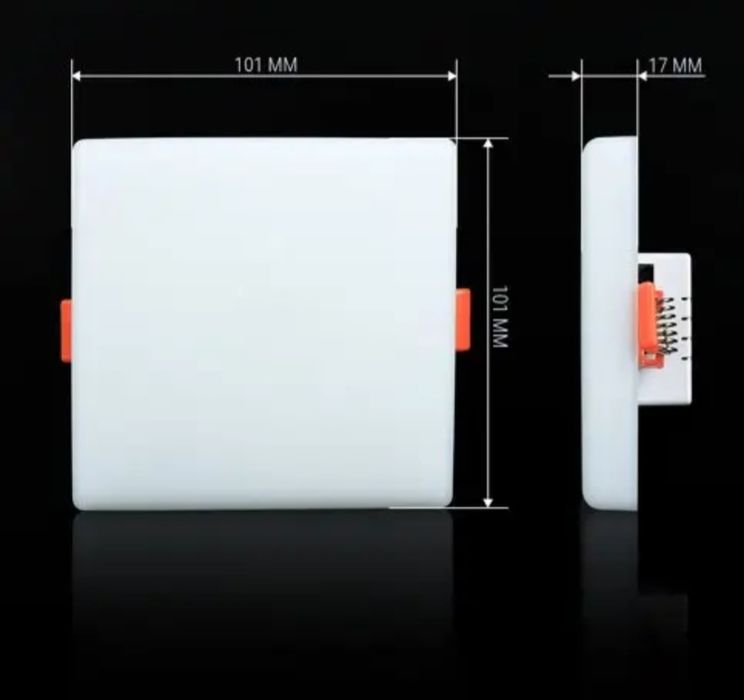 LED світильник BIOM UNI 12W точковий врізний (РУХЛИВІ КЛІПСИ)