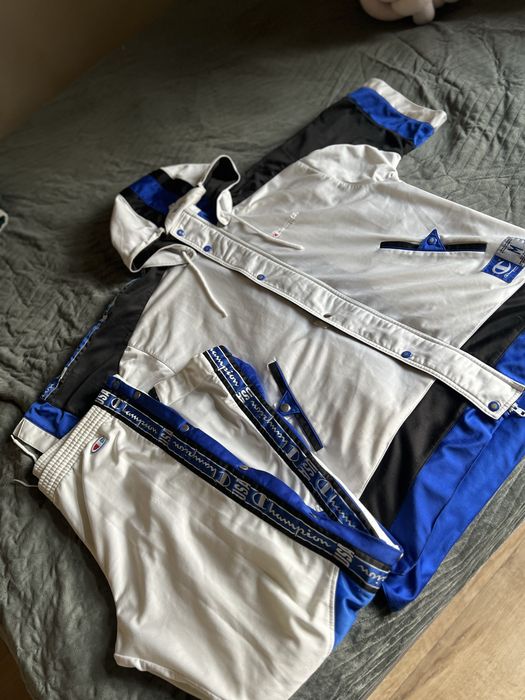 Old school vintage retro Dres komplet dresowy champion USA biały