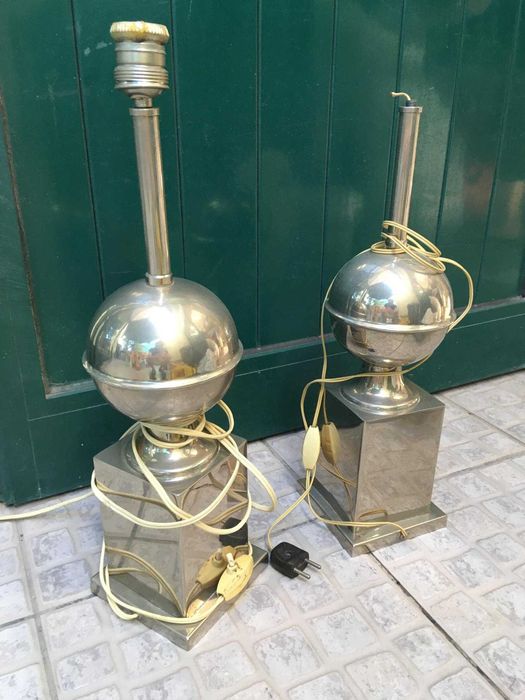 Candeeiros antigos em estanho