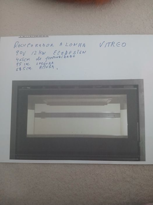 Vendo recuperador  ventilado a lenha