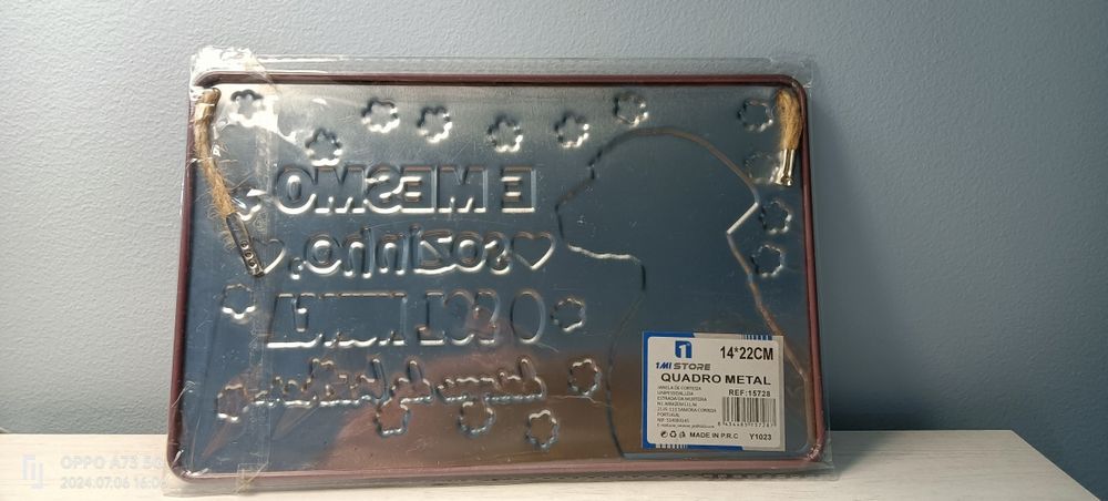 Placa Decorativa em metal64551844919938122